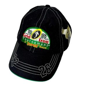 Grid Iron Tournament 2010 Super Event Black Hat Cap Competition Adjustable OS